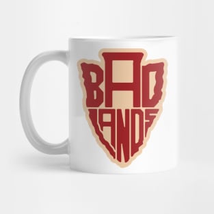 Badlands National Park name arrowhead Mug